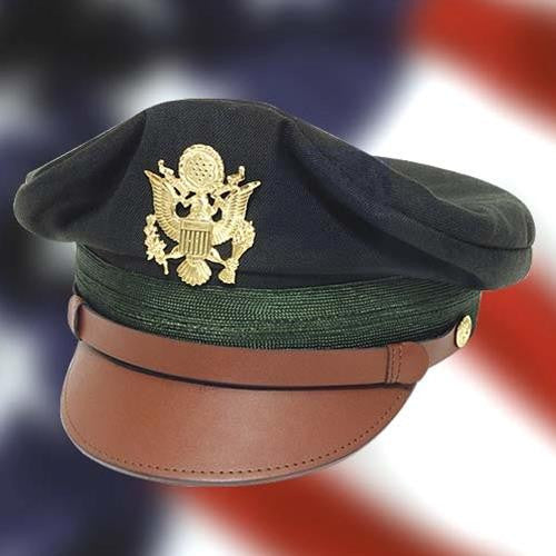 WWII U.S. Army Officer’s Crush Cap Green