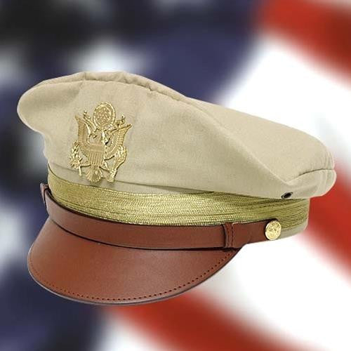 WWII U.S. Army Officer’s Crush Cap Khaki